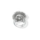 White Gold Fur Ring with White Diamonds - Cadar