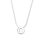 White Gold Solo Pendant Necklace with White Diamonds - CadarWhite Gold Solo Pendant Necklace with White Diamonds - Cadar