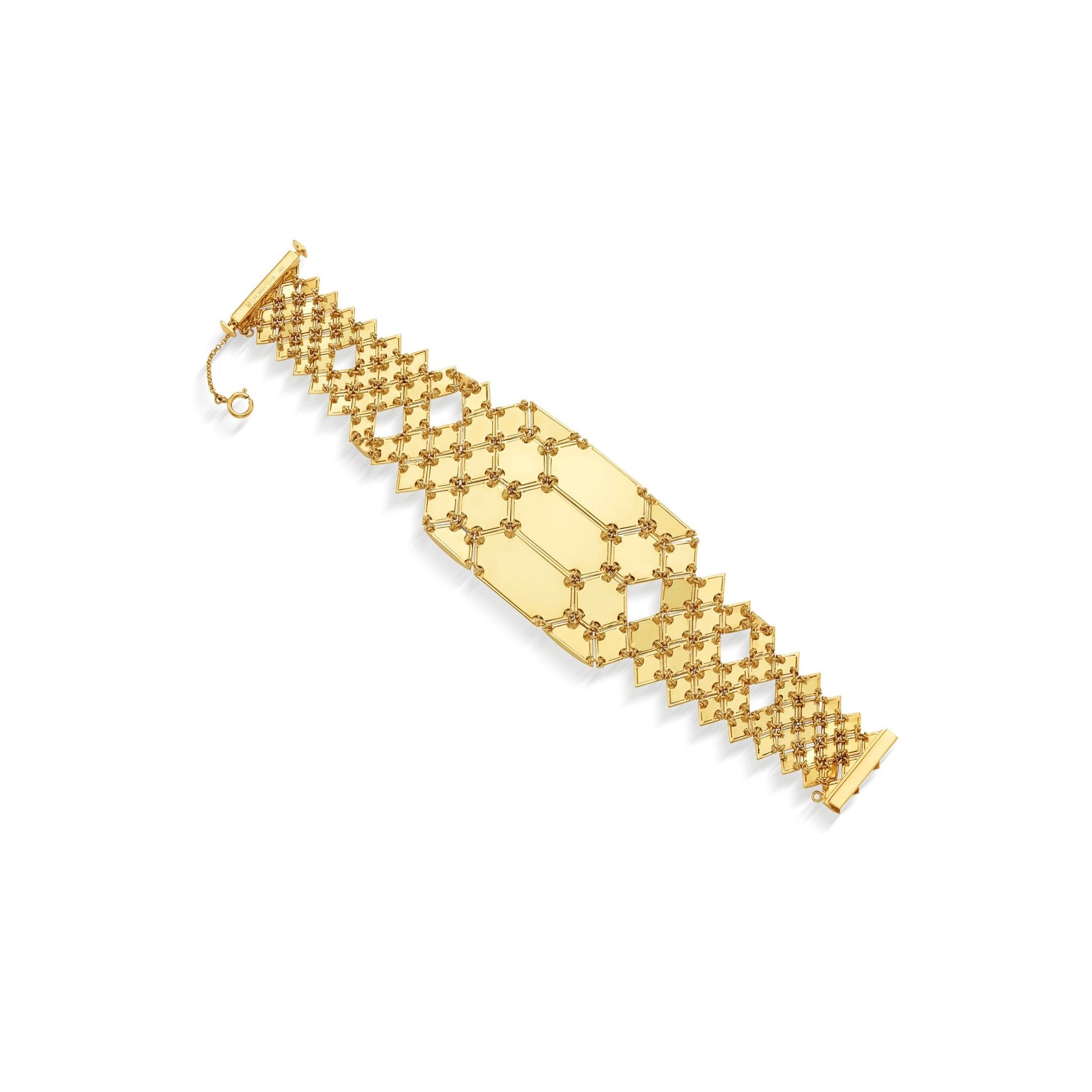 Wide Yellow Gold Python Bracelet - Cadar