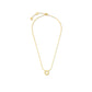 Yellow Gold Adjustable Length Prime Pendant Necklace with White Diamonds - Cadar