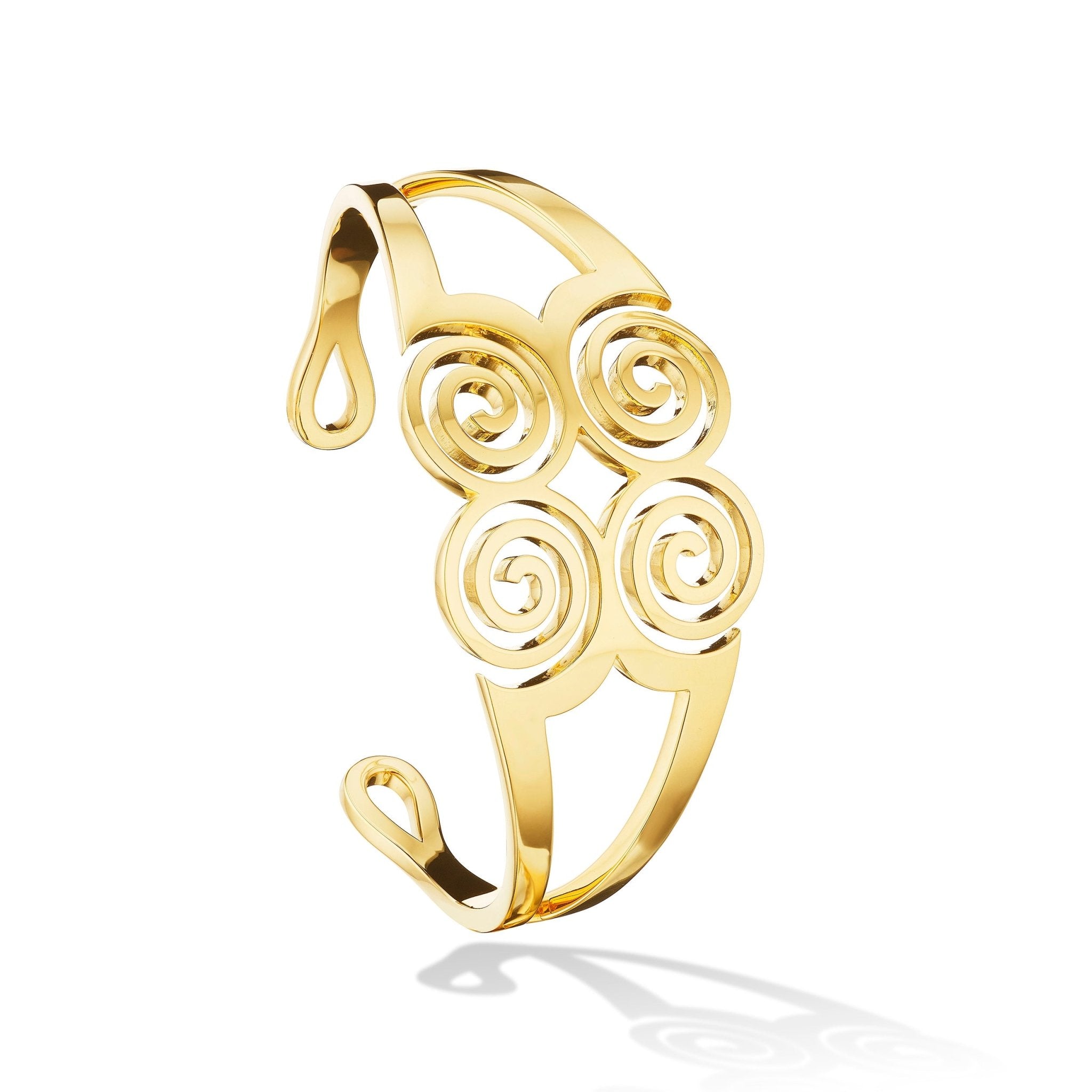 Yellow Gold Essence Cuff Bracelet - Cadar