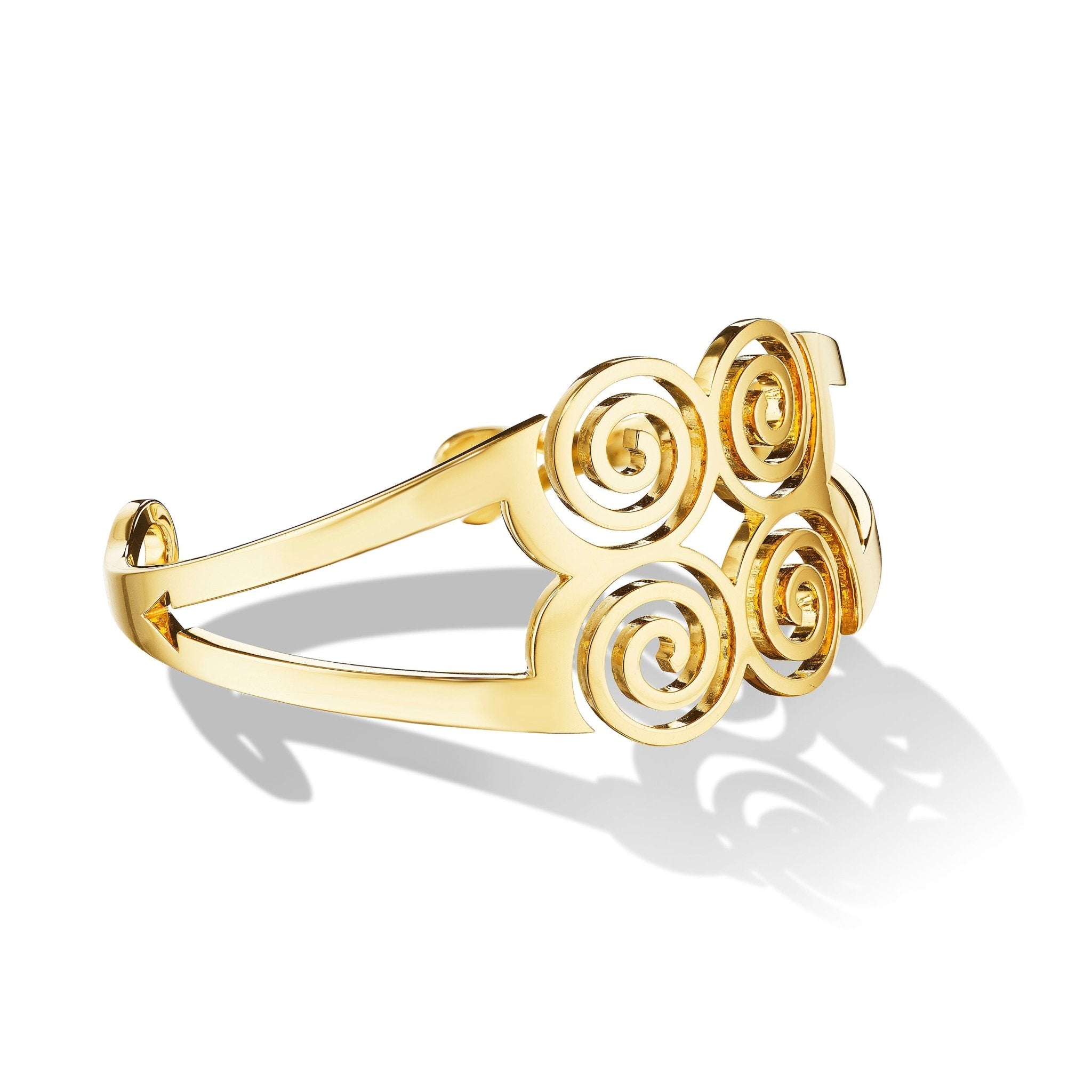 Yellow Gold Essence Cuff Bracelet - Cadar