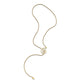 Yellow Gold Essence Spiral Lariat Necklace - Cadar