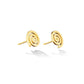 Yellow Gold Essence Stud Earrings - Cadar