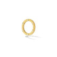 Yellow Gold Mainly Men Prime Stacking Ring with White Diamonds - Cadar