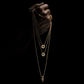 Yellow Gold Mainly Men Reflections Pendant with Black Diamonds - Cadar