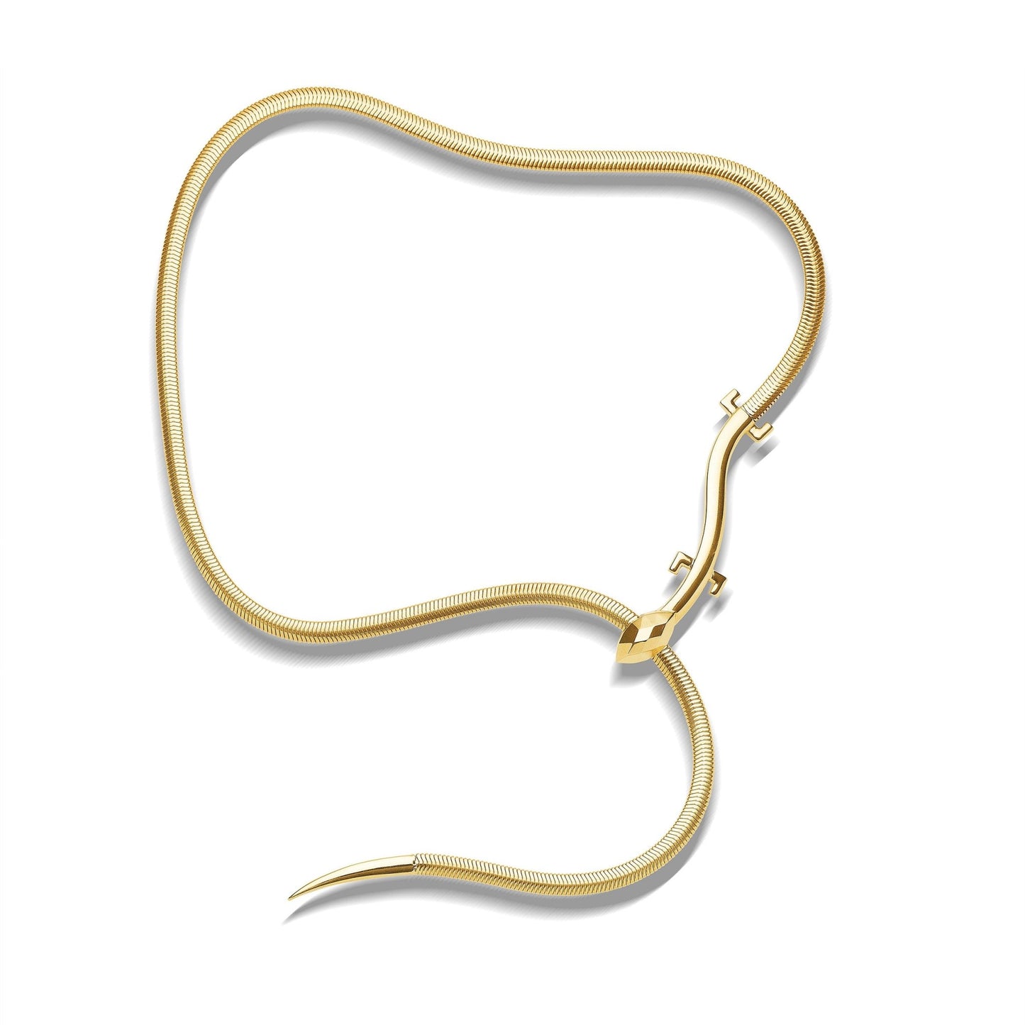 Yellow Gold Origin Lariat with Facets - Cadar