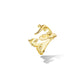Yellow Gold Origin Statement Ring with Facets - Cadar