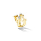 Yellow Gold Origin Statement Ring with White and Black Diamonds - Cadar