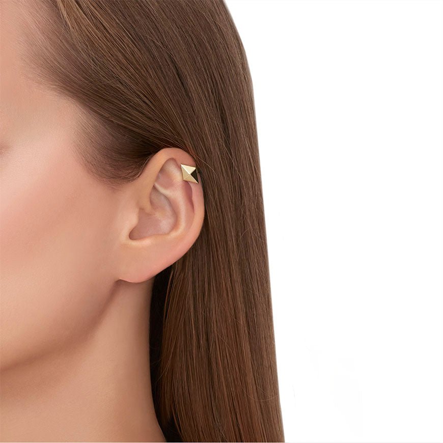 Yellow Gold Python Ear Cuff - Cadar