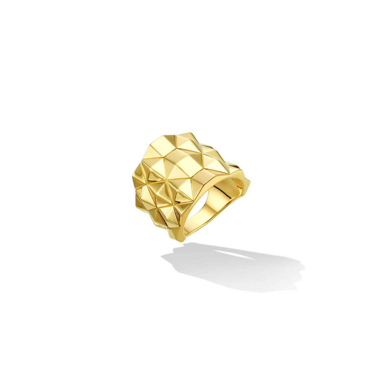 Yellow Gold Python Thick Ring - Cadar