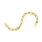Yellow Gold Reflections Link Bracelet with White Diamonds - Cadar