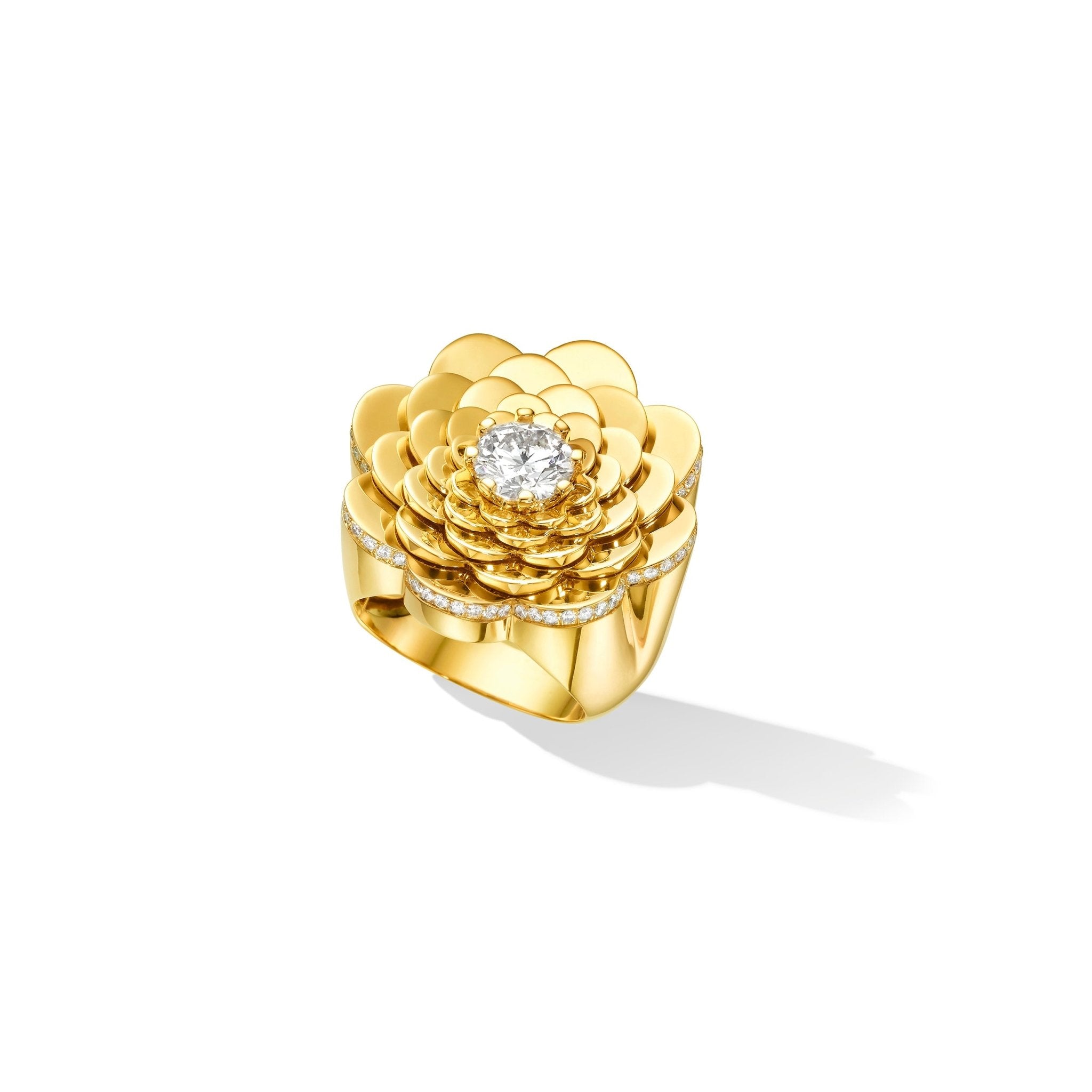 Breath-taking Diamond Statement Ring, Exquisite 18K Solid Gold Diamond Cocktail  Ring, Very Unique Diamond Statement Ring