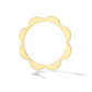 Yellow Gold Triplet Wide Bangle with White Diamonds - Cadar