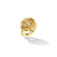 Yellow Gold TU Duality Engagement Ring Enhancer with White Diamonds - Cadar