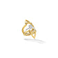 Yellow Gold TU Reflections Engagement Ring Enhancer with White Diamonds - Cadar